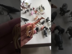 حيوانات البرية ألعاب نموذجية 6 PCS شخصية الذئب حفلة عائلية